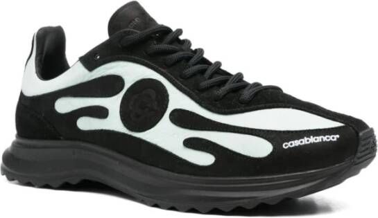 Casablanca Stijlvolle zwarte en groene sneakers