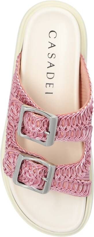 Casadei Birky platform slides Pink Dames