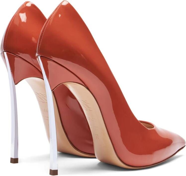 Casadei Fuchsia Patent Leren Blade Pump Pink Dames