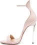 Casadei Rose Nappa Blade Sandalen Pink Dames - Thumbnail 3