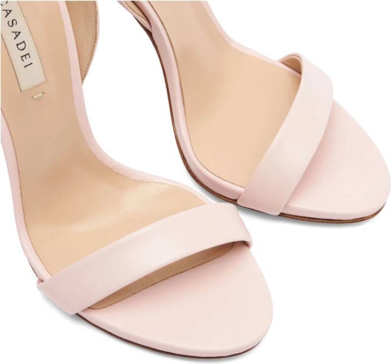 Casadei Rose Nappa Blade Sandalen Pink Dames