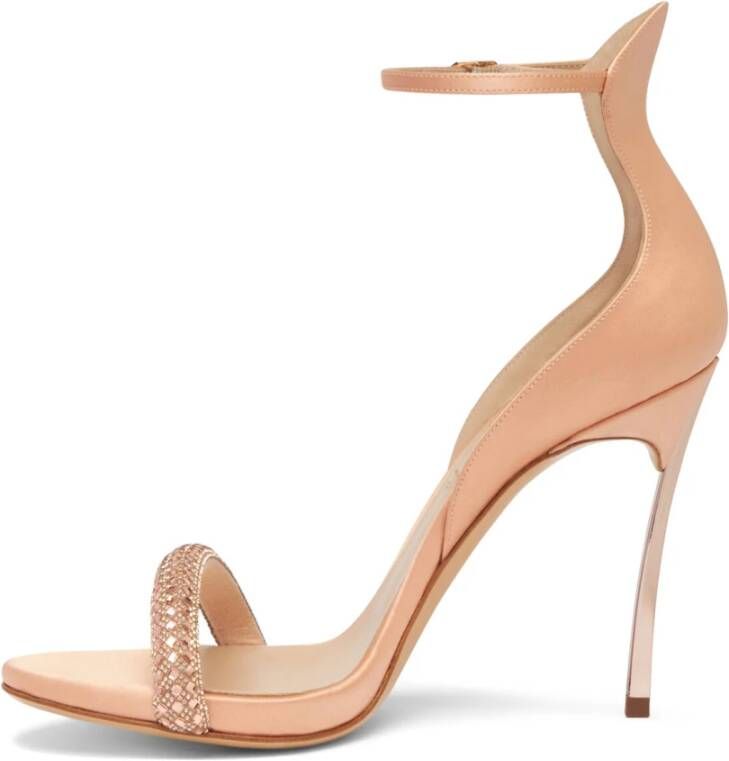 Casadei Blade Stratosphere Satin Sandaal Pink Dames