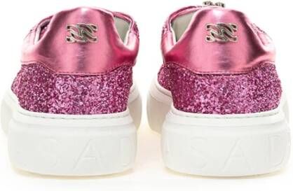 Casadei Bloemen Off-Road Sneakers Pink Dames