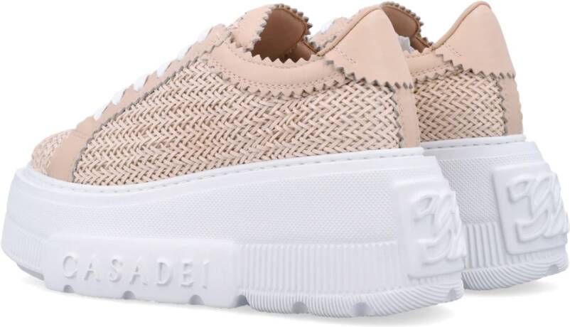 Casadei Braided Platform Sneakers Hanoi Pink