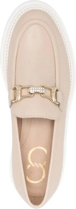 Casadei Bruine leren loafers
