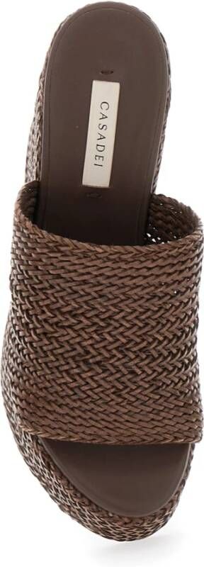 Casadei Bruine Sleehak Sneakers