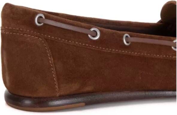 Casadei Bruine Suède Loafers
