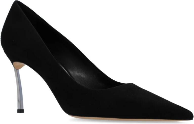 Casadei Camoscio hakken Black Dames