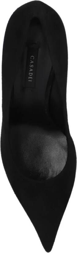 Casadei Camoscio hakken Black Dames