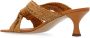 Casadei Elegant Vegan Leren Kitten Mules Brown Dames - Thumbnail 11