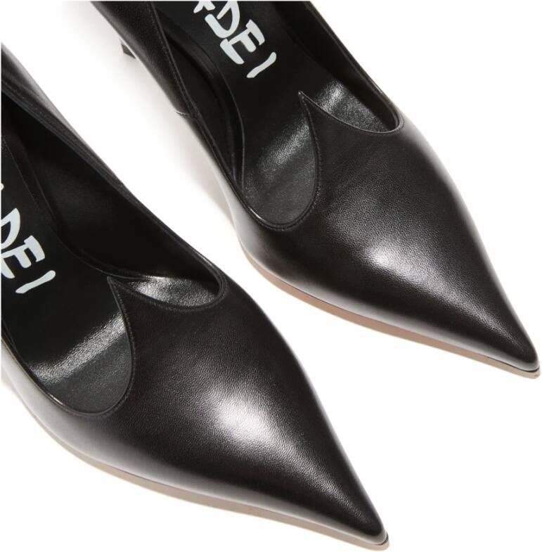 Casadei Elegante Zwarte Leren Pump Zwart Dames