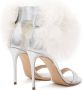 Casadei Extravagante Aria Sandaal met Pluizige Bontgesp White Dames - Thumbnail 4