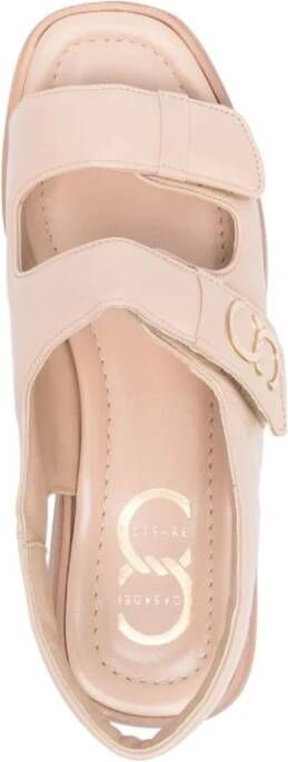 Casadei Flat Sandals Beige Dames