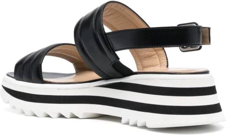 Casadei Flat Sandals Black Dames