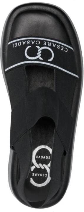 Casadei Flat Sandals Black Dames