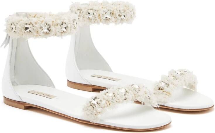 Casadei Flat Sandals White Dames