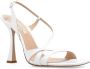 Casadei Geraldine glanzende sandalen met hak White Dames - Thumbnail 4
