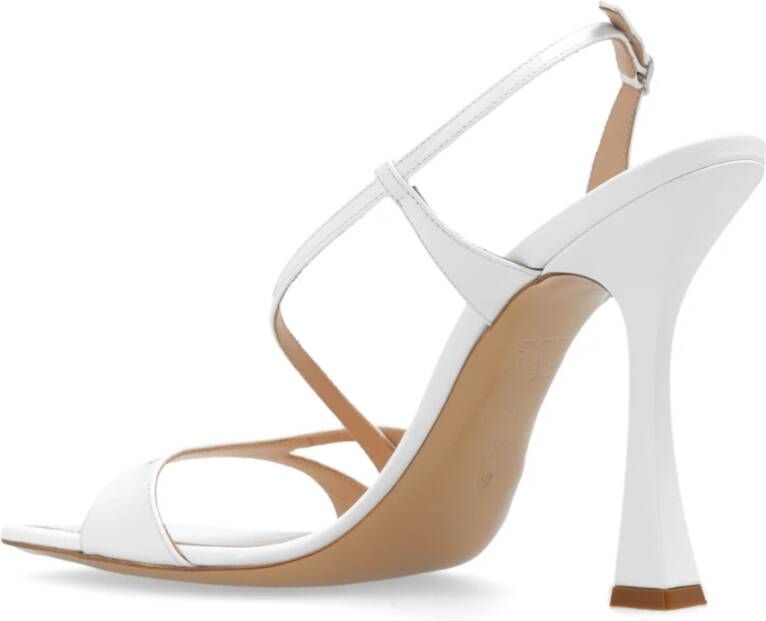 Casadei Geraldine glanzende sandalen met hak White Dames