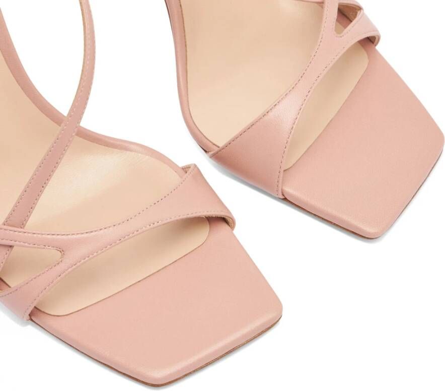 Casadei Geraldine Leren Sandaal in Rosé Pink Dames