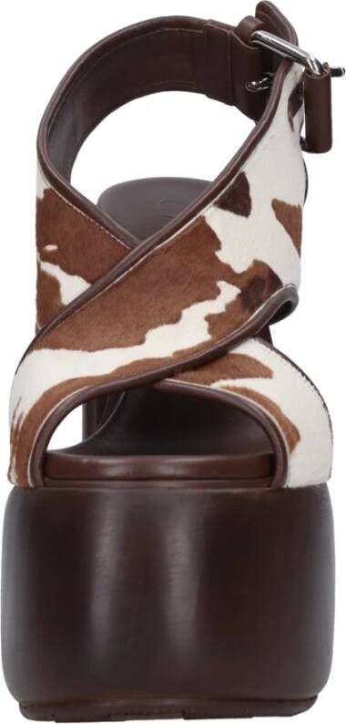 Casadei Sandalen Bruin Brown Dames