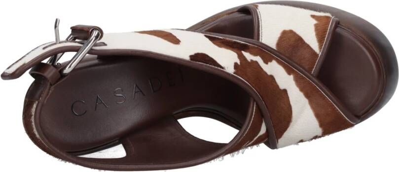 Casadei Sandalen Bruin Brown Dames