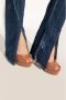 Casadei Glanzende platform sandalen 'Flora' Bruin Dames - Thumbnail 2