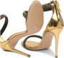 Casadei Sandalen Stiletto Heel Sandals With Crystal Bands in goud - Thumbnail 2
