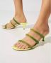 Casadei Groene Hollywood sandalen met hak en kristalversieringen - Thumbnail 7