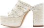 Casadei Heeled Mules White Dames - Thumbnail 3