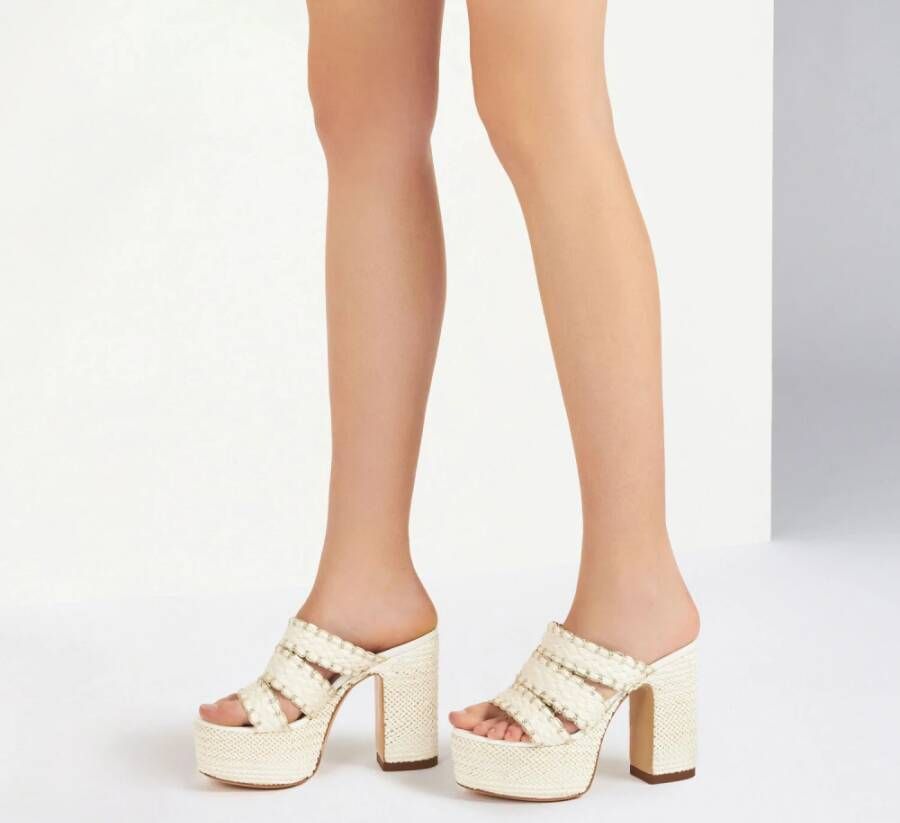 Casadei Heeled Mules White Dames