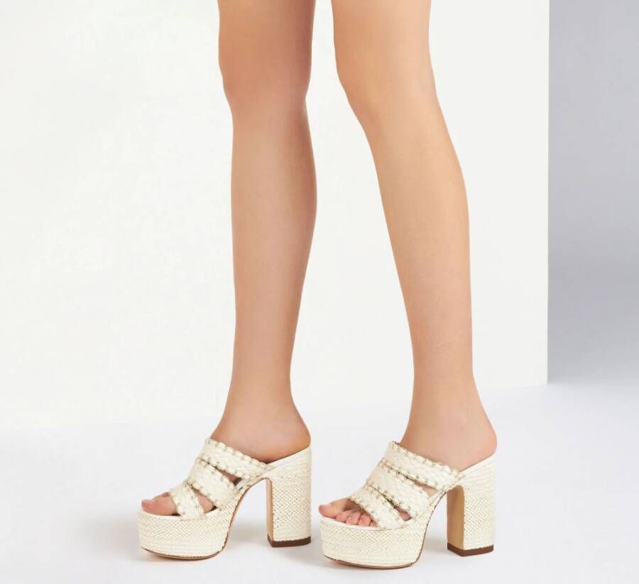 Casadei Heeled Mules White Dames