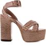 Casadei Stijlvolle hoge hak sandalen Beige Dames - Thumbnail 2