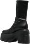 Casadei Zwarte Maxxxi Stretch Enkellaars Black Dames - Thumbnail 2