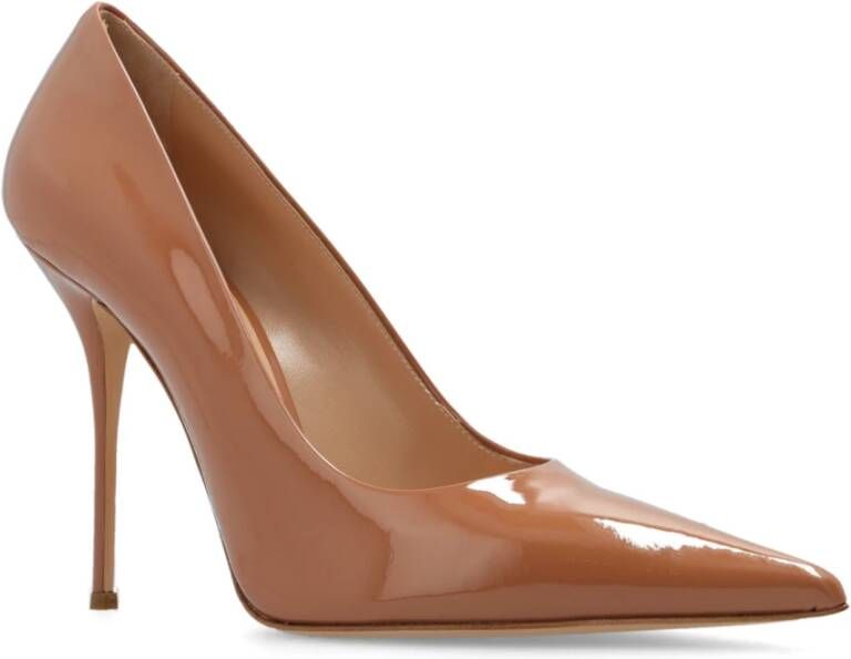 Casadei Julia glanzende stiletto pumps Beige Dames