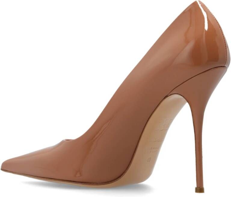 Casadei Julia glanzende stiletto pumps Beige Dames