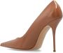 Casadei Julia glanzende stiletto pumps Beige Dames - Thumbnail 17