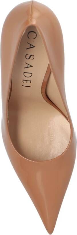 Casadei Julia glanzende stiletto pumps Beige Dames