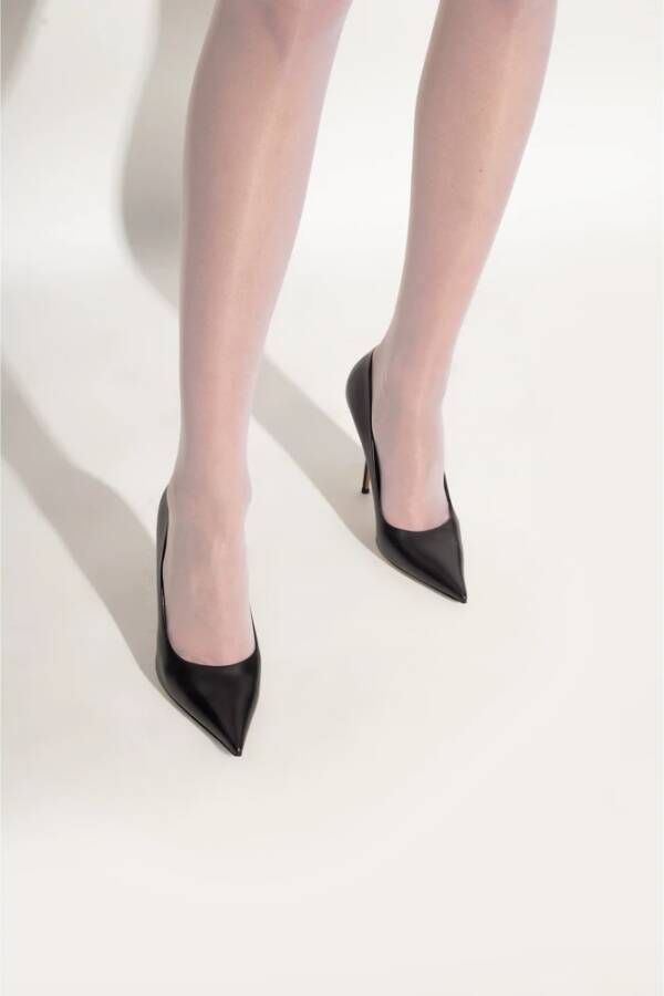 Casadei Julia leren stiletto pumps Zwart Dames