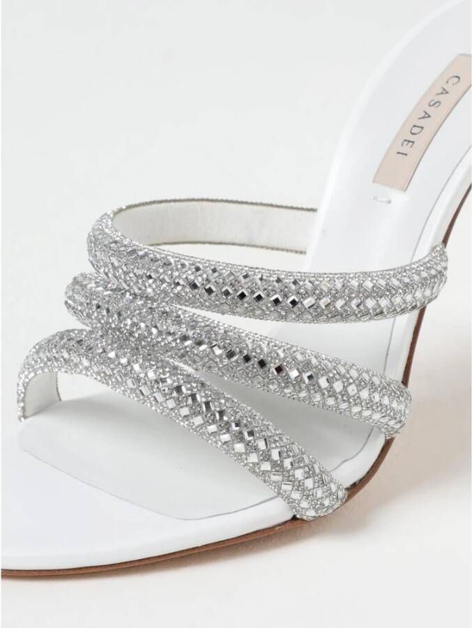 Casadei Kristalversierde hoge hakken sandalen