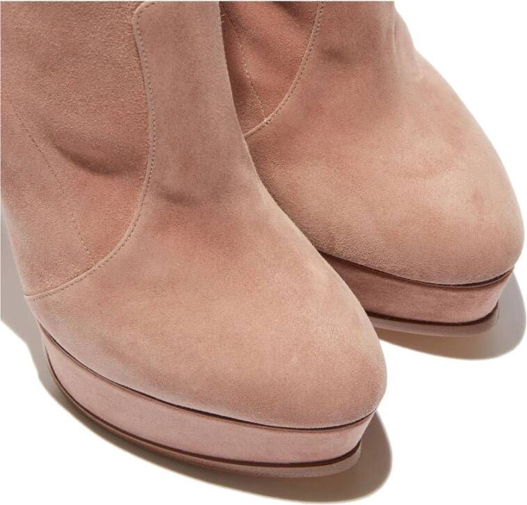 Casadei Laarzen met hakken Beige Dames