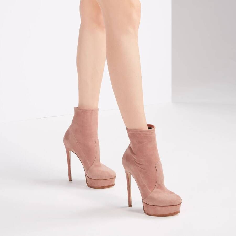 Casadei Laarzen met hakken Beige Dames