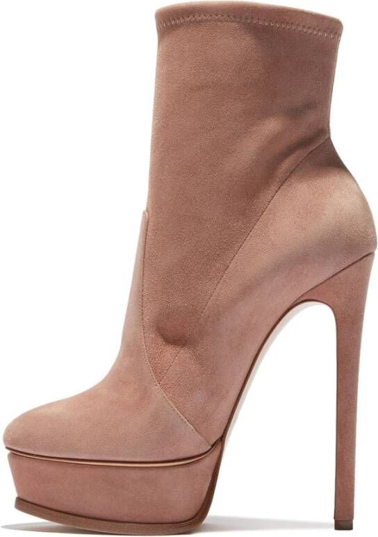 Casadei Laarzen met hakken Beige Dames