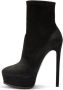 Casadei Statement Stiletto Platform Enkellaarzen Black Dames - Thumbnail 2