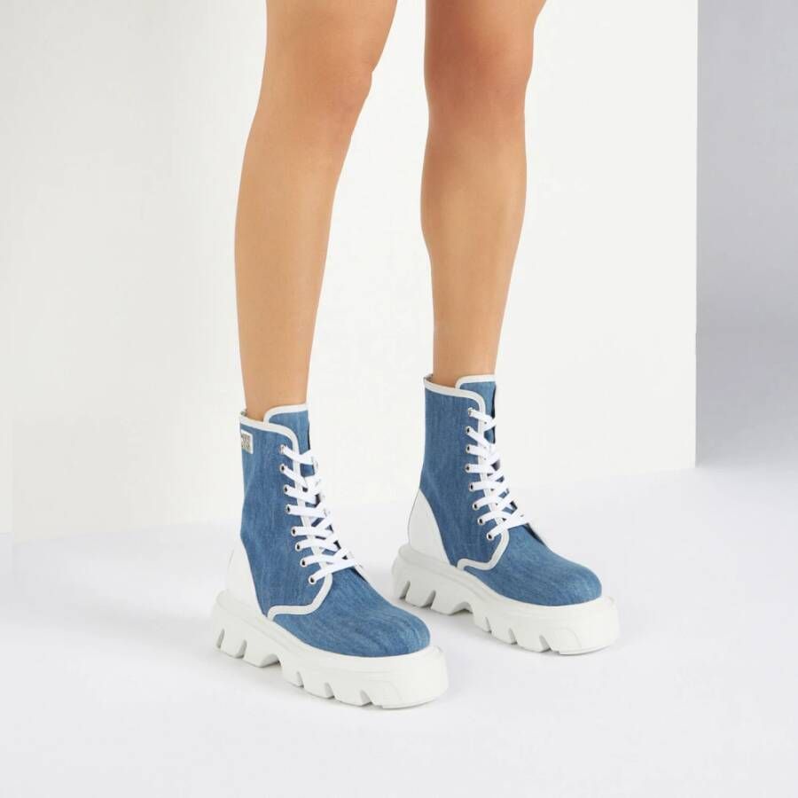 Casadei Lace-up Boots Blue Dames