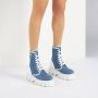 Casadei Lace-up Boots Blue Dames - Thumbnail 6