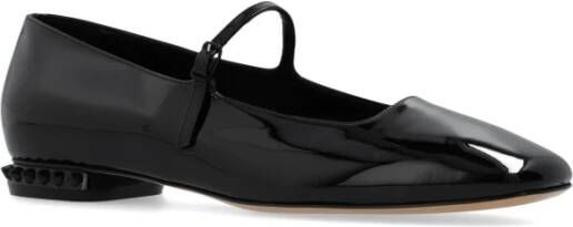 Casadei Leren schoenen Camoscio Black Dames