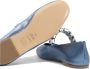 Casadei Lichtblauwe Leren Ballerina's Elegant Ontwerp - Thumbnail 2