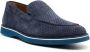 Casadei Blauwe Leren Loafers Elegant Gesloten Platte Schoenen Blue Heren - Thumbnail 2