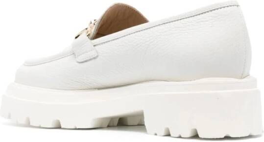 Casadei Bruine leren loafers voor casual stijl Brown Dames