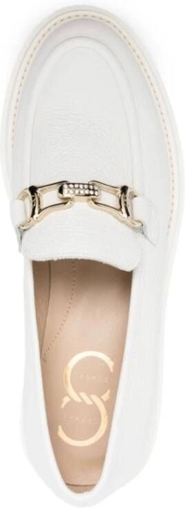 Casadei Bruine leren loafers voor casual stijl Brown Dames